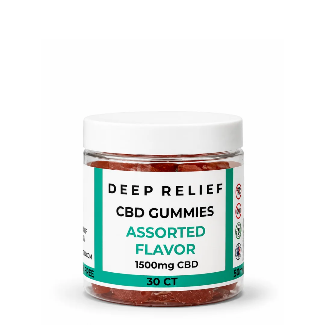 Deep Relief CBD Gummies product packaging