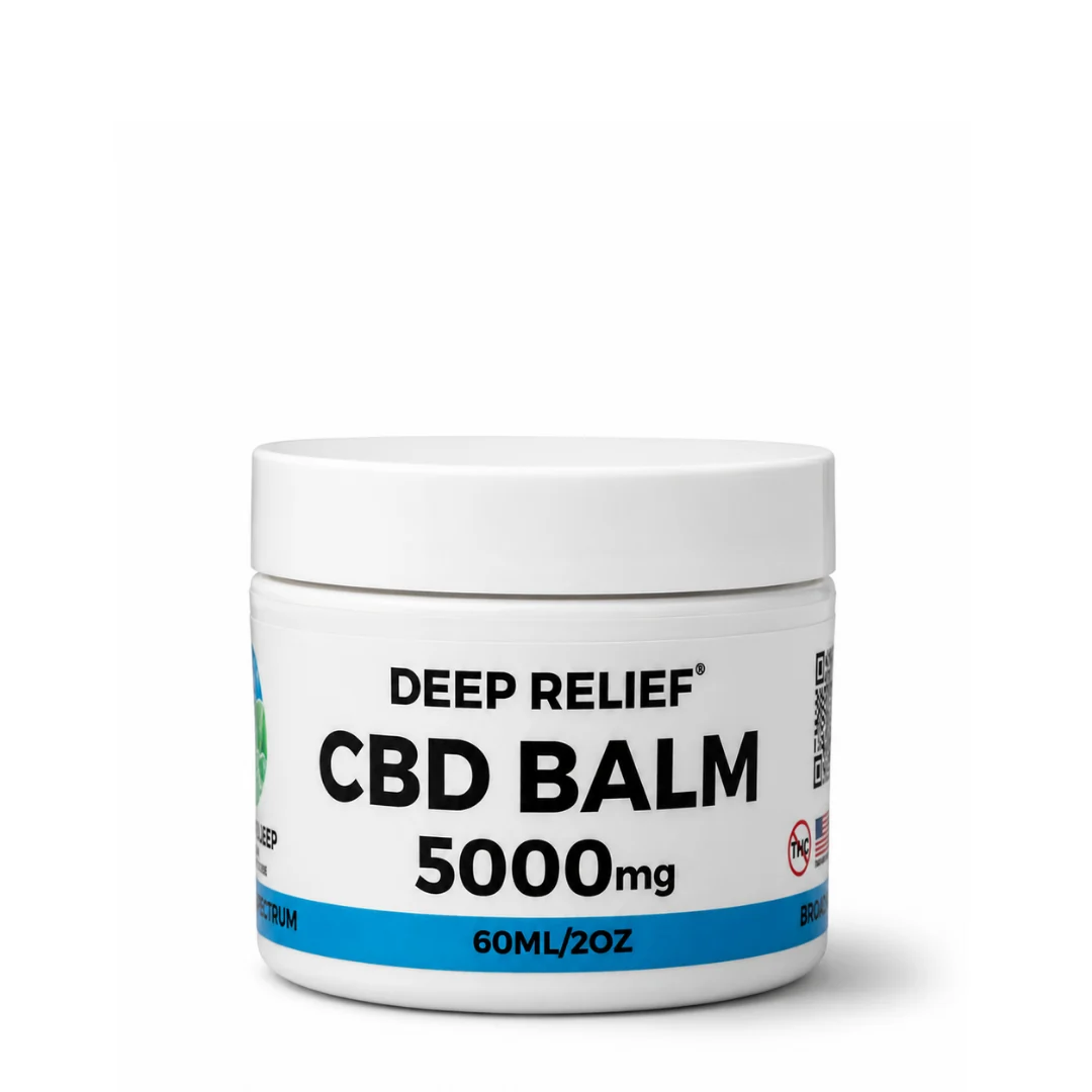 Deep Relief CBD Balm & Topicals product packaging